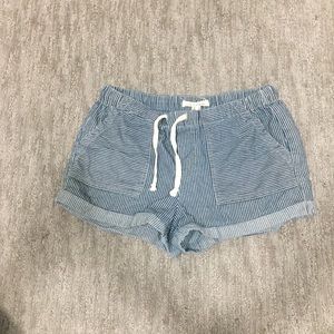 Drawstring stripe shorts